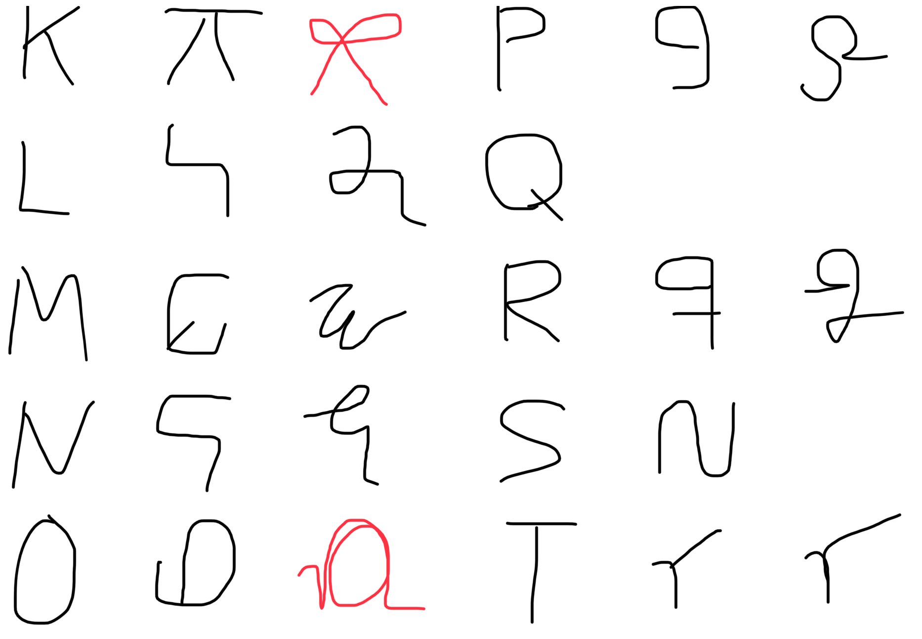 Tanj ミートピア文字 アルファベット ブロック体 筆記体の順 赤 新出文字 3種 青 予想される文字 1種 空欄 未解禁 ミートピア Miitopia