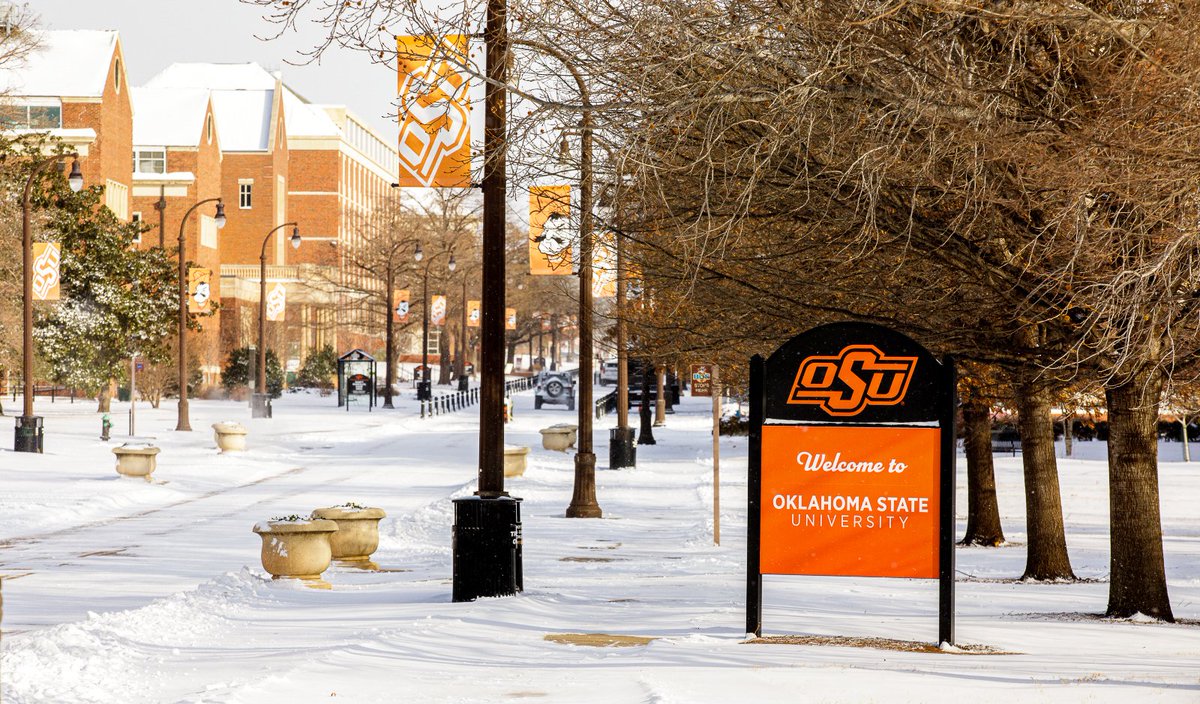 ❄️ Snow place like home 🧡 

#okstate | #GoPokes