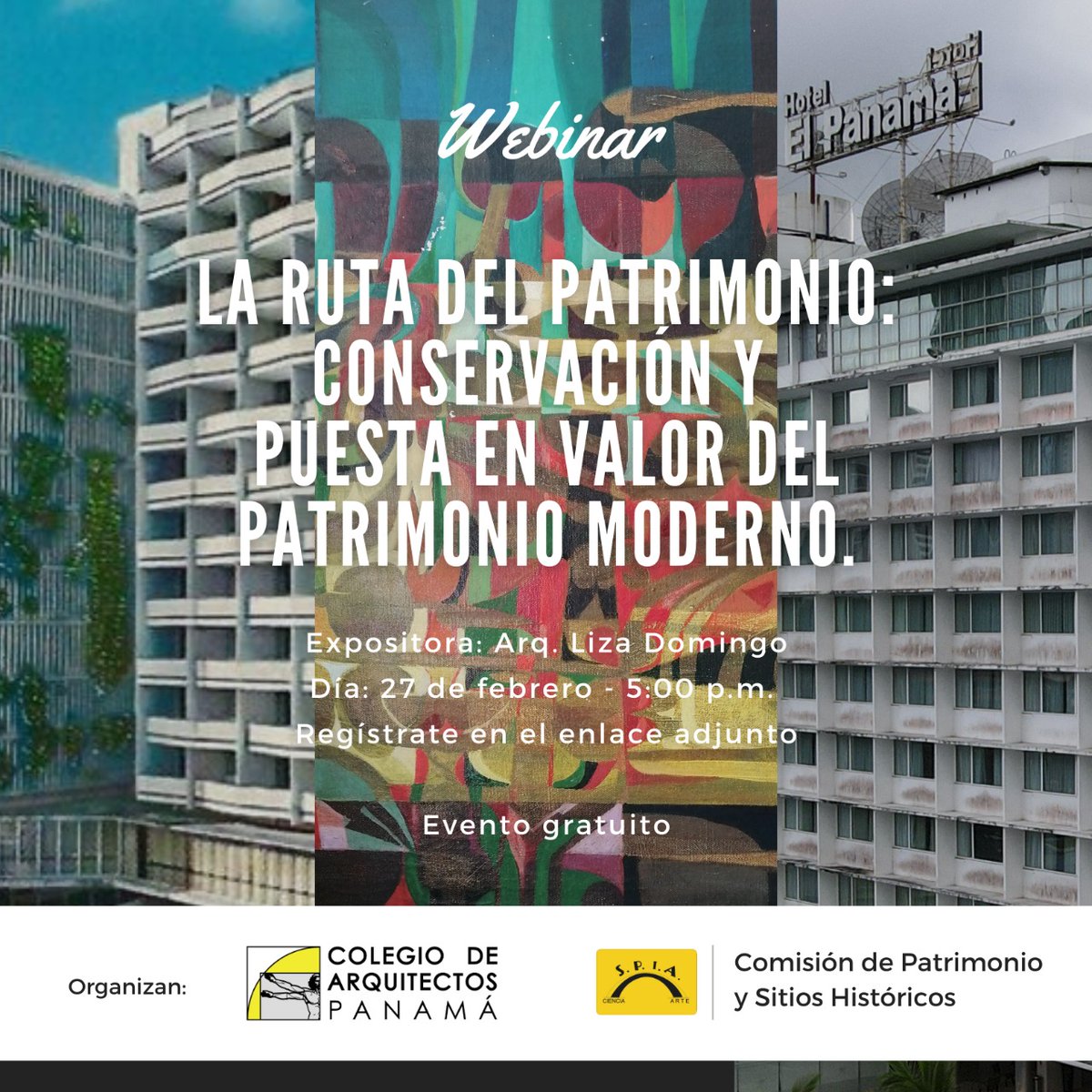 FPAA2's tweet photo. En este episodio de “La Ruta del Patrimonio”, la arquitecta Liza Domingo, reflexionará acerca del surgimiento del movimiento moderno que provocó el debate ideológico que transformó vertiginosamente la forma de hacer arquitectura.
Enlace de inscripción:  https://t.co/smRJxmpSLg https://t.co/Cpett0GzAE