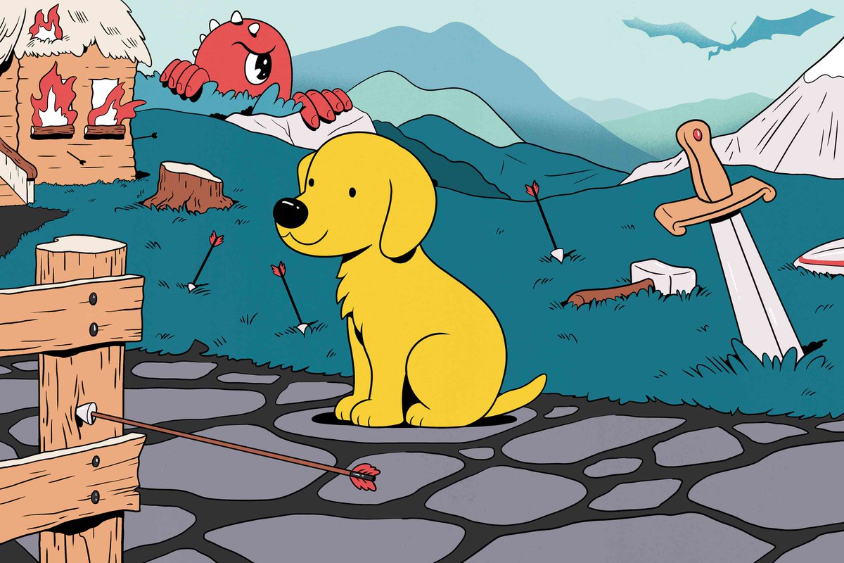 "Can You Pet the Dog?" In many video games, and in this article, you can. Seriously, follow the link to pet the dog. It’s very therapeutic. This was such a fun project to design. Illustration by <a href="/ryansnook/">Ryan Snook</a>
washingtonpost.com/video-games/in…