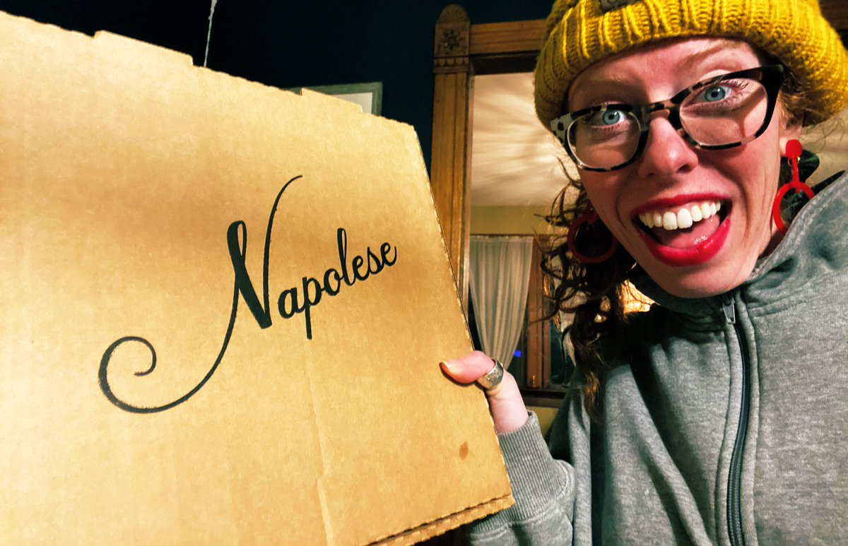 Grateful for a tasty evening of birthday pizza and salad from <a href="/NapolesePizza/">Napolese Pizzeria</a> (fabulous curbside pickup 👌) and pie from <a href="/potsandpansindy/">Pots & Pans Pie Co.</a> 🥧 🍕 Thanks for all the birthday love, ya’ll!