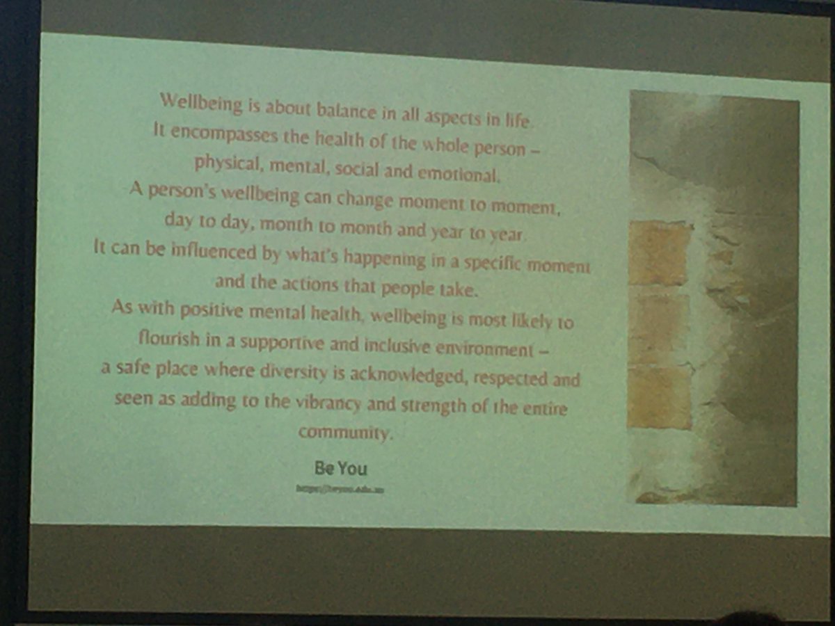 “Wellbeing is more than the absence of illness”. - Jodie Evans from Project 18 #SANetfest2021