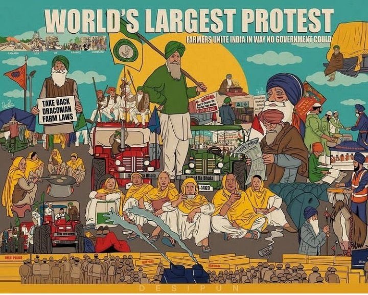 Man_shergill's tweet photo. journalists , climate activists , labour union member Noodeep kaur , and Farmers , Everyone is under serious attack by our govt... 

no human rights no fair trails nothing ....

Democracy in nutshell ...

#ReleaseDetainedFarmers https://t.co/fwQ5Lffe5W