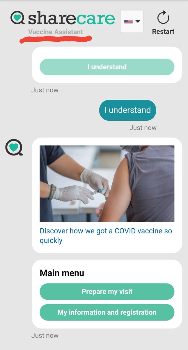 we are here to discuss vaccines, the "new norm" in a post covid-19 world, and how  $FCAC will capitalize on this "new norm". Today,  @SharecareInc has 3 programs revolving around vaccines. 1st is their vaccine  asst prog. This isn't scary 