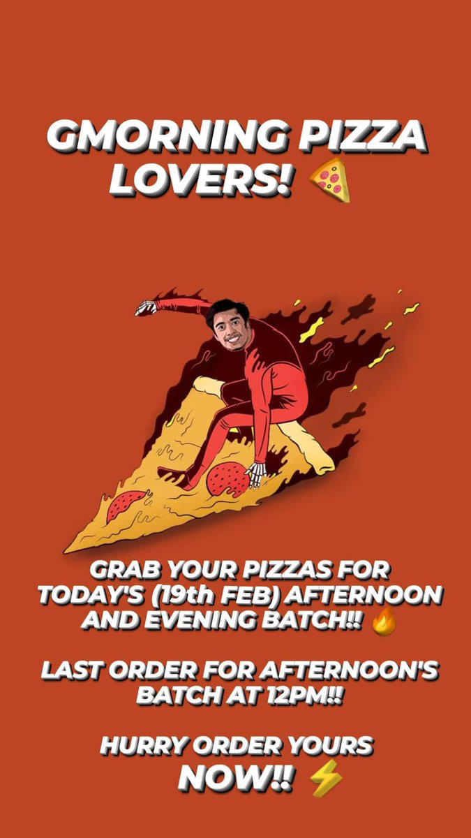 MamasboyMy's tweet image. GMORNING PIZZA LOVERS!
OUR DAILY DOUGH PIZZA IS READY TO BE SERVED FOR YOU 🔥
#MamasBoyPizza #Pizza #HomemadePizza #DailyHomemade #MamasDough #LavaRockPizza #malaysiafood #klfoodie #smallbusiness #supportlocalbusiness #pizzasubangjaya #pizzashahalam #pizzaserikembangan