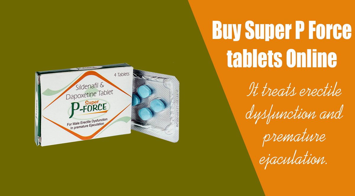 cartmeds's tweet photo. #SuperPForce is a twin action pill for #erectiledysfunction and #Prematureejaculation. Mostly it is used for impotence. Super P Force (#Sildenafil/#Dapoxetine) could be a fantastic drug that acts against the 2 male sexual disorders.
Visit here : https://t.co/LhxB0aw456 https://t.co/cQzPnZuUHF