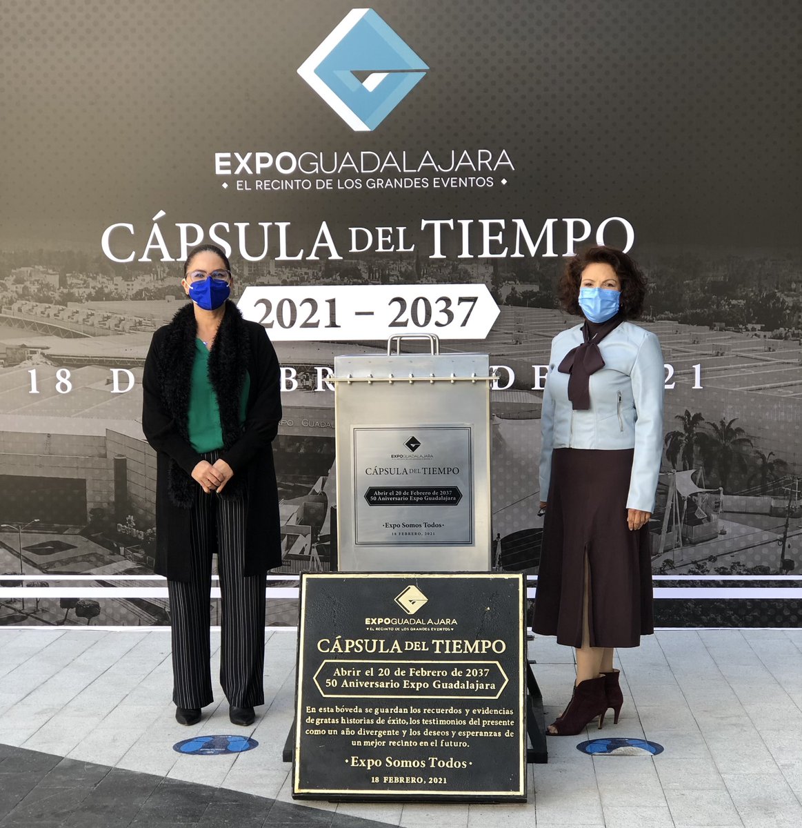 dermajal's tweet photo. Formamos parte de la historia de la Industria de Reuniones en #Guadalajara... El 20 de febrero del año 2037 las nuevas generaciones de #Dermatólogos, podrán revivir recuerdos fundamentales del @colegiodermajal y Congreso @dermajal en @ExpoGuadalajara. https://t.co/Uaw2WAP5YO