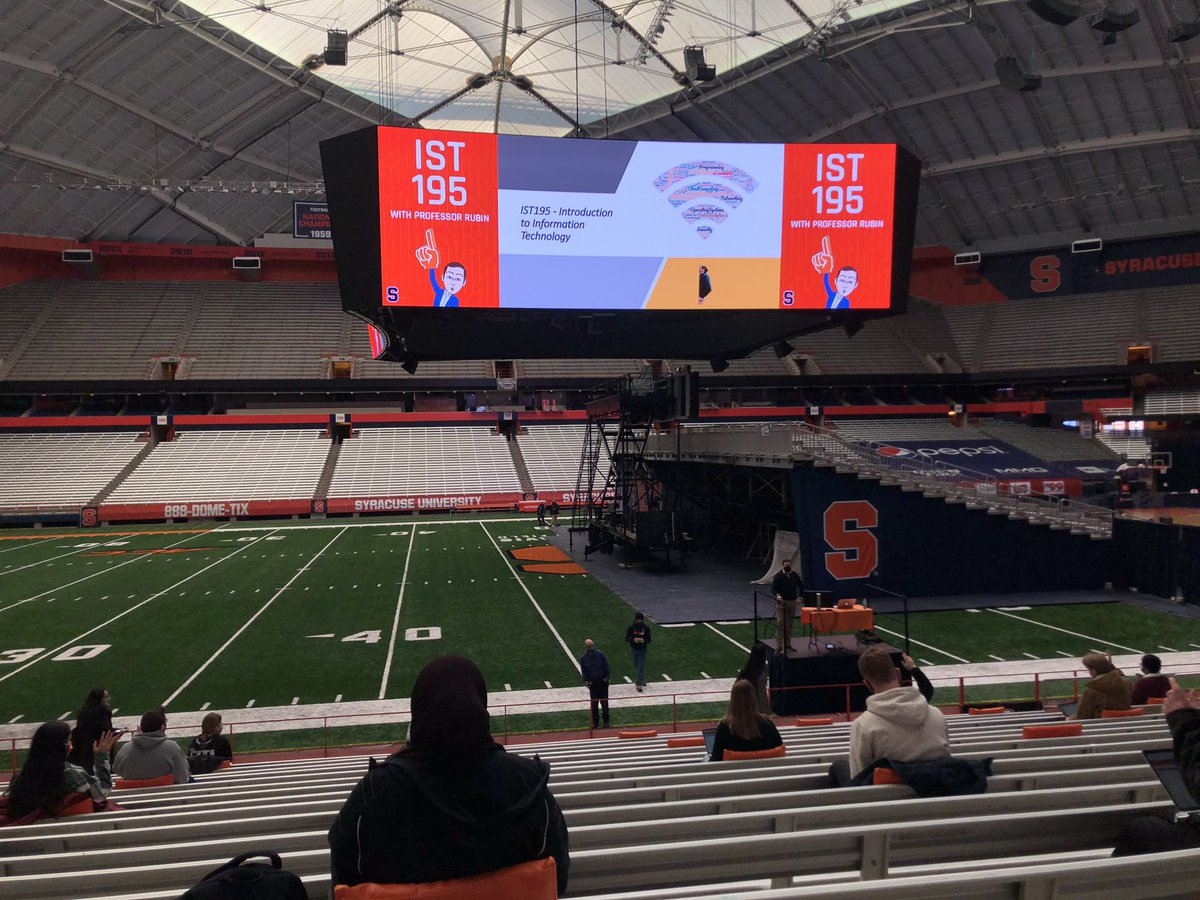 super excited for #IST195 in the dome :0 @SyracuseU