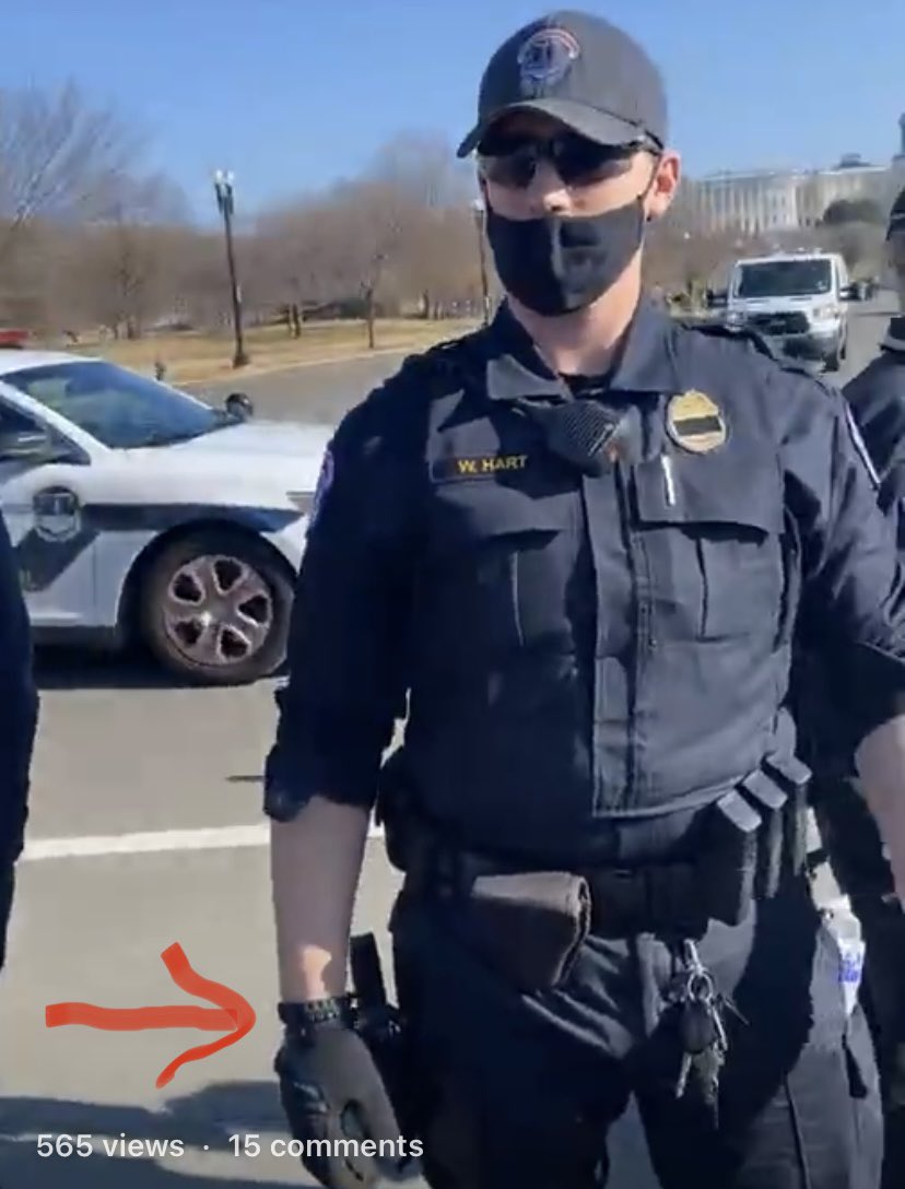 palmcollective_'s tweet photo. “Six US Capitol Police officers have been suspended with pay, and 29 others have been placed under investigation, for their actions in the January 6 riot, a department spokesman said Thursday.” 

NAME some MF NAMES!! And make sure y’all fire this b1tch ass proud boy W. Hart too https://t.co/DCMXVvyXNh