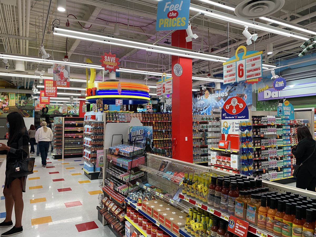 Welcome to Omega Mart, by Dramcorp! Nearly everything on the shelves is REAL, and purchasable, AND edible. I'm not kidding. I bought some moon water. The items are packed full of humor and the perfect blend of surreality.