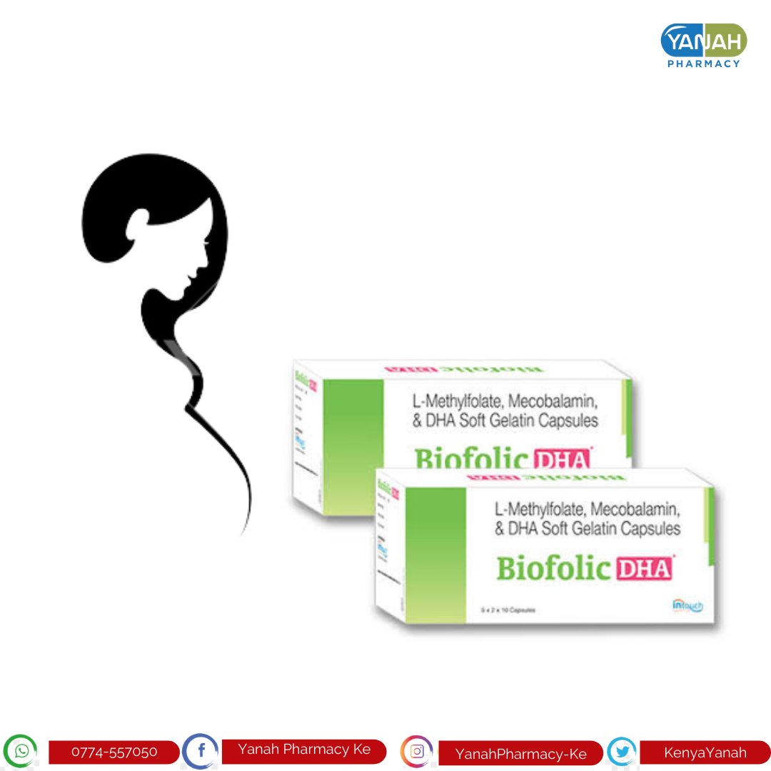 yanahpharmacy's tweet photo. DHA promotes healthy development in the foetus. It is known to protect against several birth defects. 
#pregnancy #healthy #preggo #DriveInn #TGIF #yanahpharmke https://t.co/IVGcNooteB