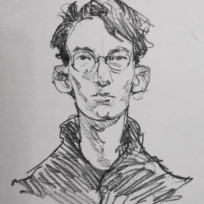 I draw based on photos of criminals, heh 