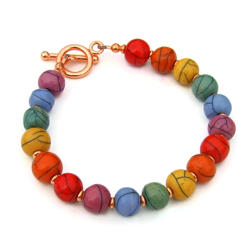 ShadowDogDesign's tweet photo. New! Colorful #rainbow acrylic bead &amp; copper #bracelet! https://t.co/C4qV1w4NDS via @ShadowDogDesign #Handmade #JewelryGift #RainbowBracelet https://t.co/XGRJdBddjd