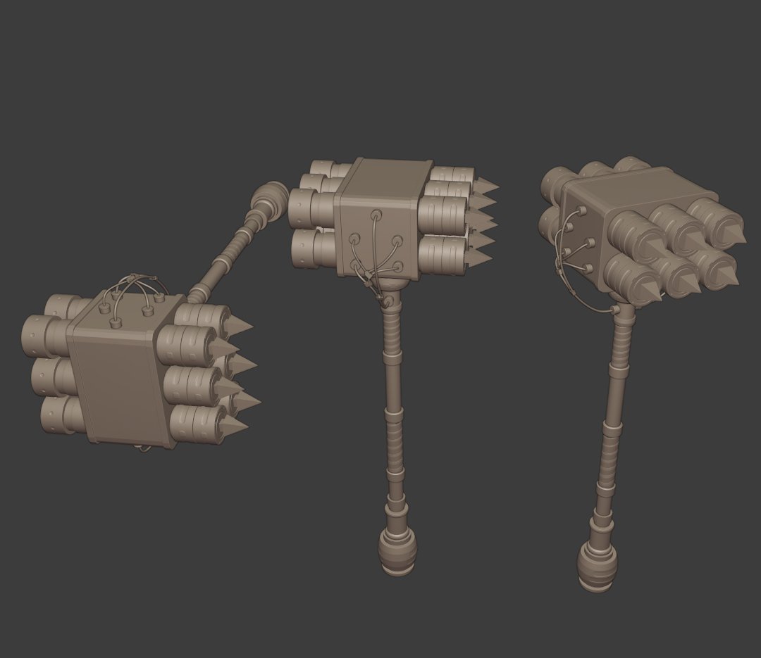 EgideonGameDev's tweet photo. Eletric hammer 3D modeling.
I used images of the game Guild Wars 2 as reference

#Blender3d #b3d  #photoshop #SubstancePainter https://t.co/ydCtiBDYqH