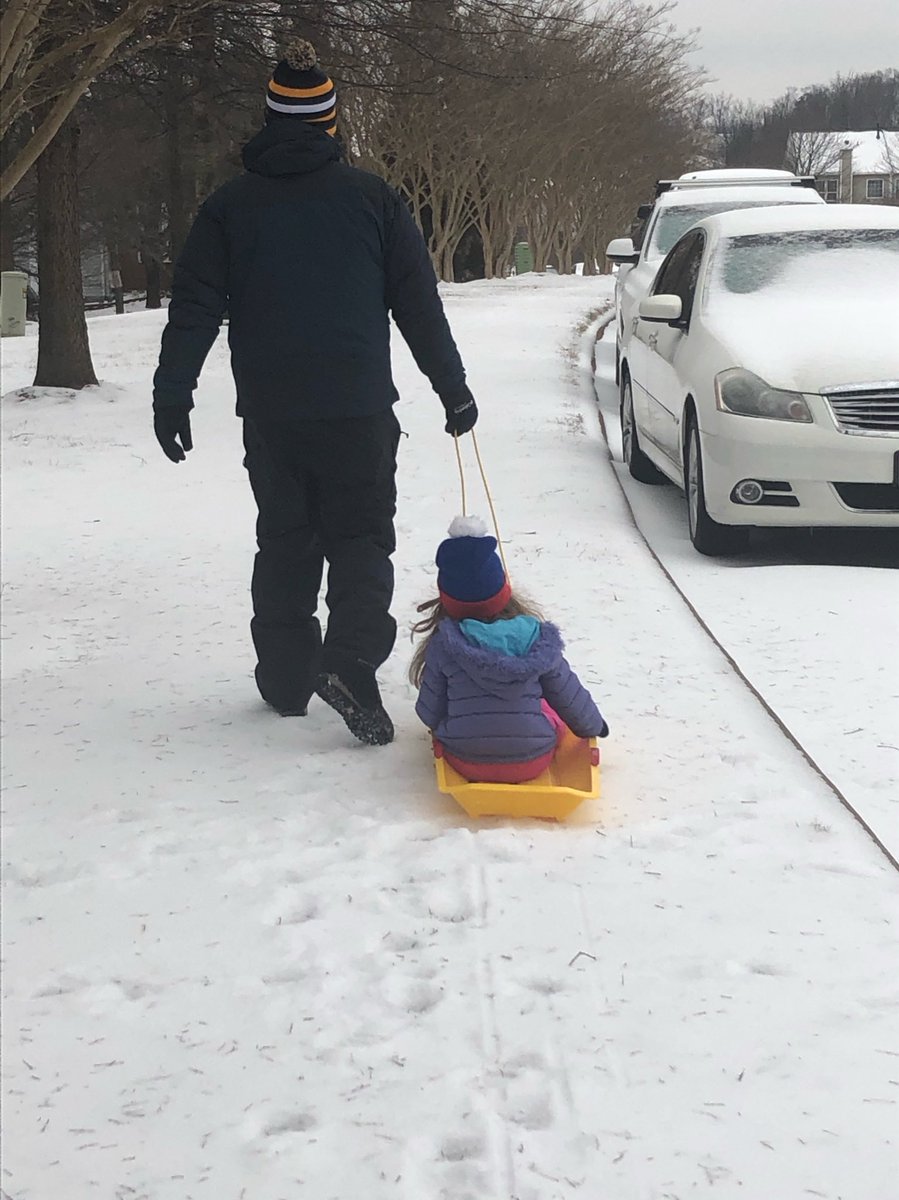 HistoryWright's tweet photo. I hope everyone enjoyed their snow day. I sure did #girldad https://t.co/W0xTl0aHEV