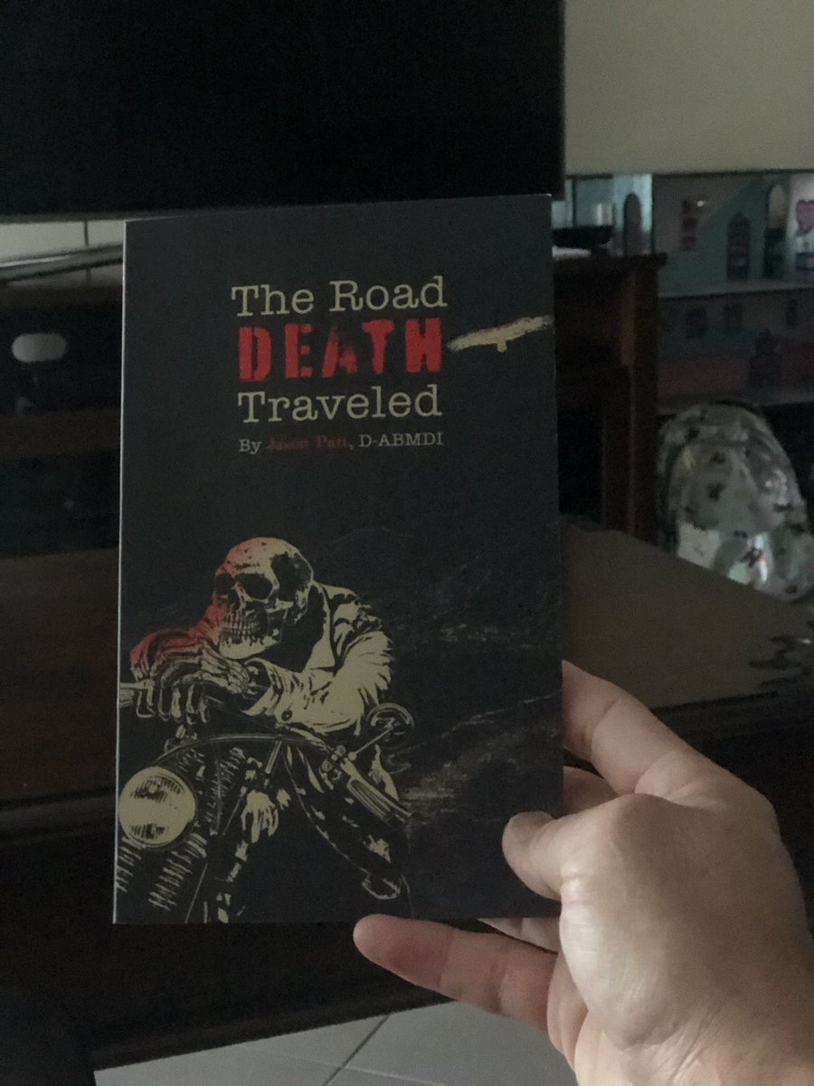 frostbitecra's tweet photo. I must say, this is a GREAT read @JasonPatt78. I received your book this afternoon & I cannot put it down. Some stories are sad, while others are just, well... go on & get your copy. I got mine straight from the author 😉#TheRoadDeathTraveled #SupportYourLocalAuthors #BookClub https://t.co/cyhUFmjfpm