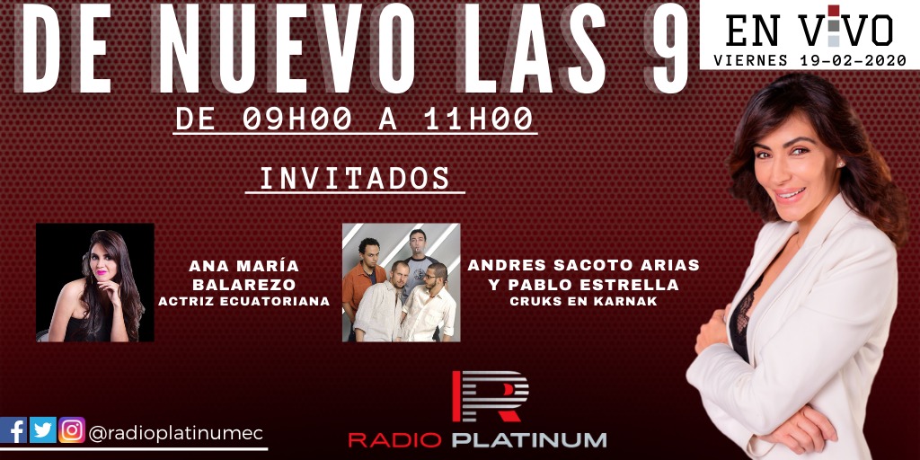 Mañana 10 am en <a href="/radioplatinumec/">Radio Platinum</a> estaré con mi querido <a href="/pabloestrella11/">Pablo Estrella</a> en una entrevista especial, para hablar de la historia de #CruksEnKarnak , todos invitados!!