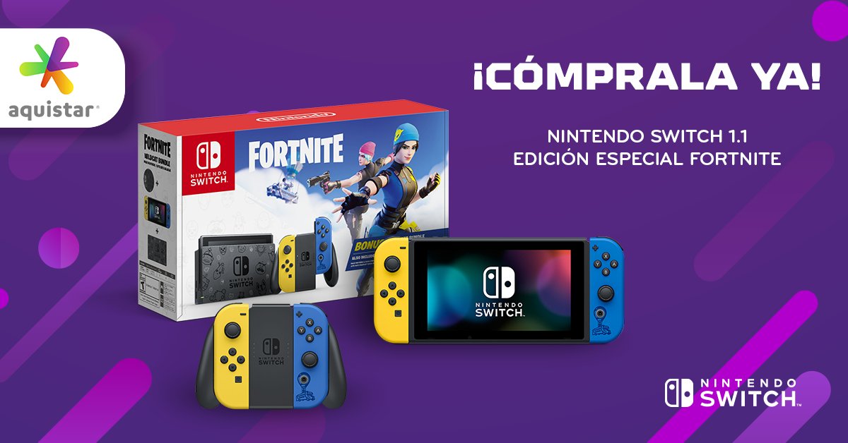 AquistarMX's tweet photo. ¡Sólo los grandes pueden convertirse en los reyes de la batalla campal! 🔥😱
Arma tu equipo con los mejores cazadores en la nueva consola de #NintendoSwitch Fornite Edition 💯
 
👉 Adquiérelo aquí: https://t.co/vTgge7b0XJ

#Fortnite #Videojuegos #Nintendo #NSW #Aquistar https://t.co/7yHpg9v50X