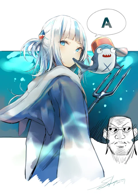 サメちゃん描いたよ! 