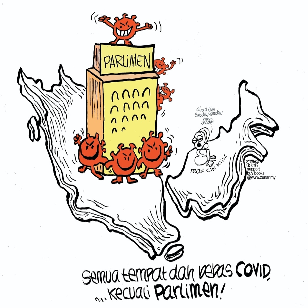 zunarkartunis's tweet image. Sebab2 Parliament masih tak boleh dibuka, HA, HA, HA.
Support buy cartoon books @ zunar.my
PLEASE SHARE
#pkp2021
#DaruratCOVID19