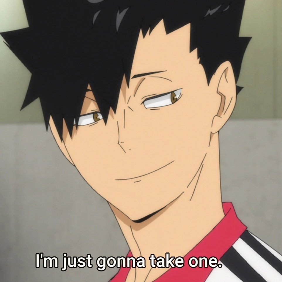 everydaykuroo's tweet photo. if kuroo not gay then why yearning smile https://t.co/xiJjcyeXcF