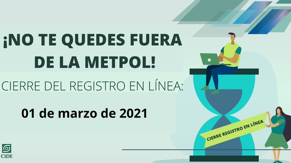 cidemetpol's tweet photo. Recuerda que nuestra convocatoria cierra el 1 de marzo 
¡No te quedes fuera! 

Se parte de una nueva generación 🎓
Inscripciones ➡️ https://t.co/PZR4zE3pvM https://t.co/Q5FCmhoHuT