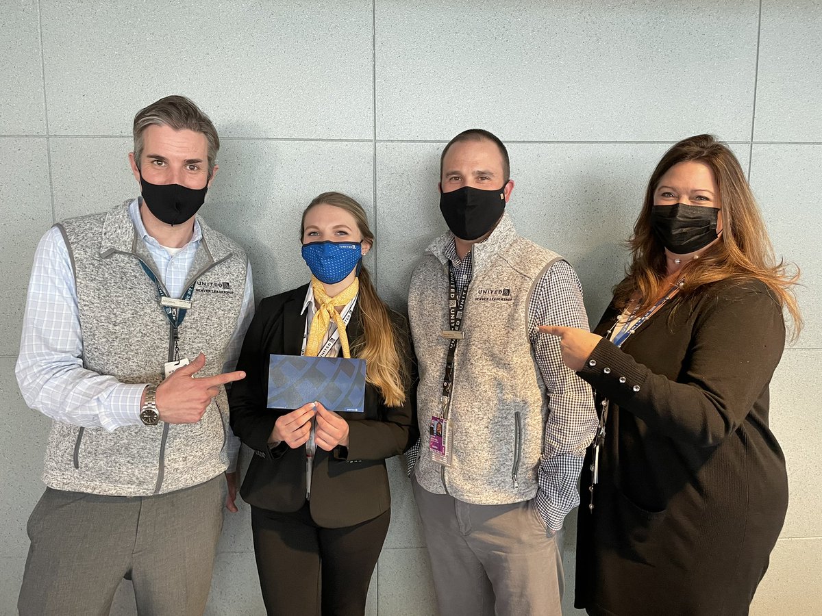 SPBurgh's tweet photo. Can I get a Woot Woot!! A very big Congratulations to Chelsea Wynne for her United 100. We are so lucky to have you in DEN and even luckier that you’re with Premium Services. @jwartner8 @jenny_connett @alexanderdorow @GrewalMandee @jonathangooda #denrocks #premiumservice https://t.co/rqQXewbSXo