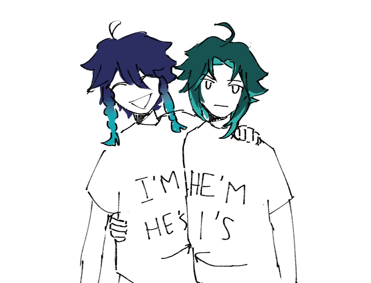 brain___rot's tweet image. venti got them couple shirts #xiaoven