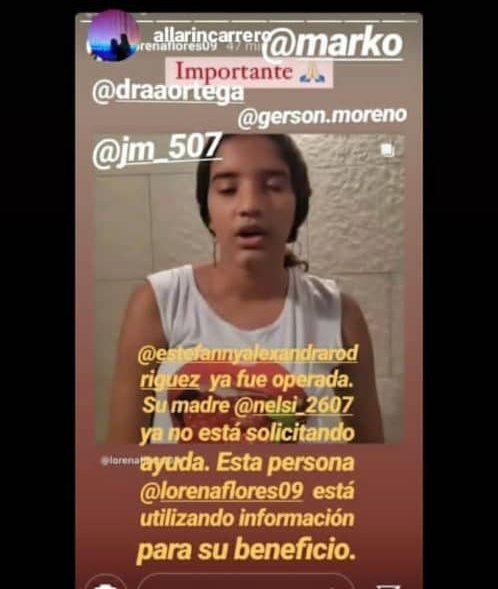NersimarR's tweet photo. Quiero hacer pública está denuncia estas cuentas están #Estafando a nombre de mi hija Stefanny y la campaña que fue cerrada el día 11/11/20  la cual fue operada sactifactoriamente agradezco RT y todo aquel que pueda denuncia. Gracias . #Estafa 👇 https://t.co/y5d3Pr7Nwt