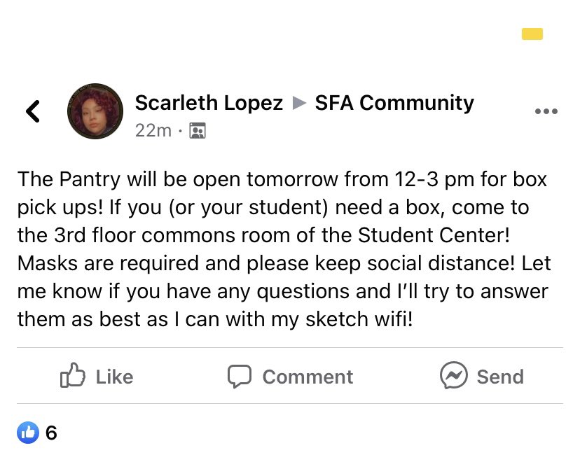 wyd tonight SFA? (@sfaquestions) on Twitter photo 
