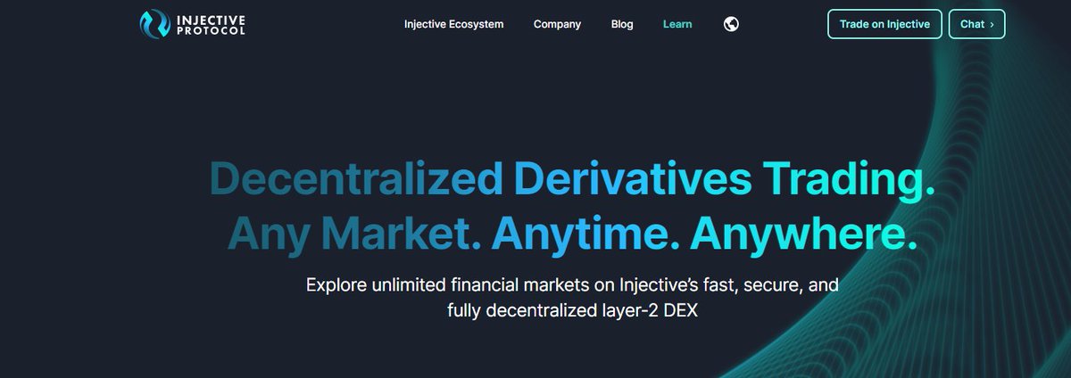 ricnnobre's tweet photo. Injective Protocol democratizes individuals' access to create and trade in any derivatives market of their choice using just one price feed
@InjectiveLabs
$INJ #INJ #Injective #SolsticeTestnet #blockchain #crypto #DEX #derivatives #Token https://t.co/Jen46RBYxO