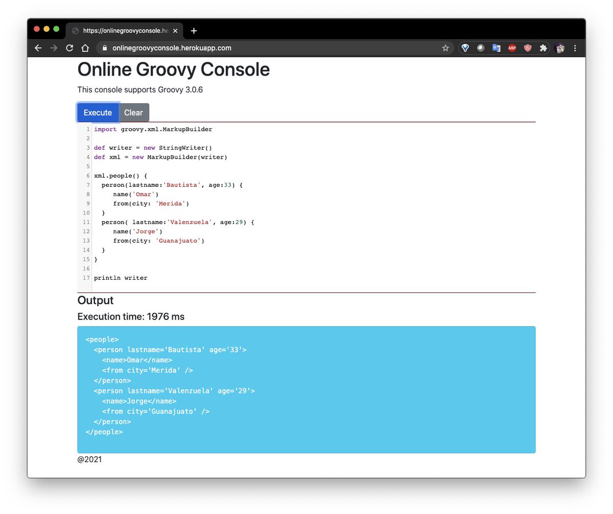 Desveloper's tweet image. Hice un par de modificaciones y ahora las llamadas son AJAX, le puse unos colores para cuando las ejecuciones son success o con errores.

Pueden checar el repo aquí: github.com/Joxebus/Micron…

Y la consola en línea acá: onlinegroovyconsole.herokuapp.com

#groovy #desveloper #onlineconsole