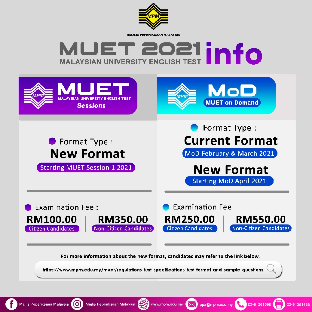 Muet registration