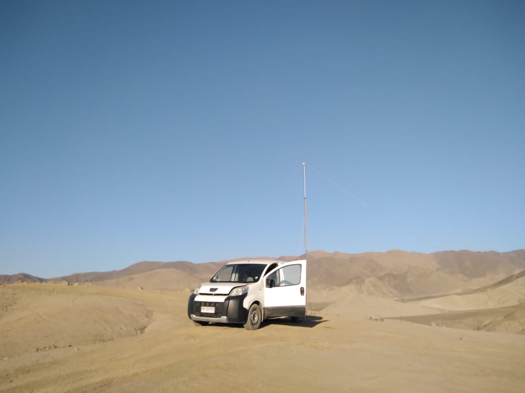 Ce1Lew's tweet photo. Una tarde de paseo por entre los cerros, Dipolo "V" invertida, Icom IC7000 60w, gracias por los contactos y amena Charla https://t.co/x3B1xZWJFH