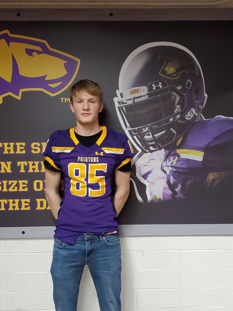 I had a great visit today with coach Dugan and <a href="/CoachBreitbach/">Greg Breitbach</a> with that I’m am blessed to have received and official offer to play at UWSP @coachscheel <a href="/KickingWorld/">Kicking World Kicking Camps</a>