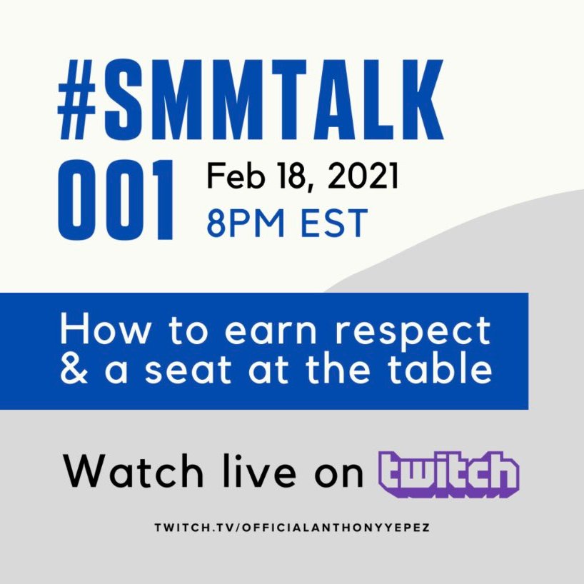 jsnsju's tweet image. #SMMTalk 001 in FIVE MINUTES!

Come join us here: twitch.tv/officialanthon…

You won't want to miss this!!