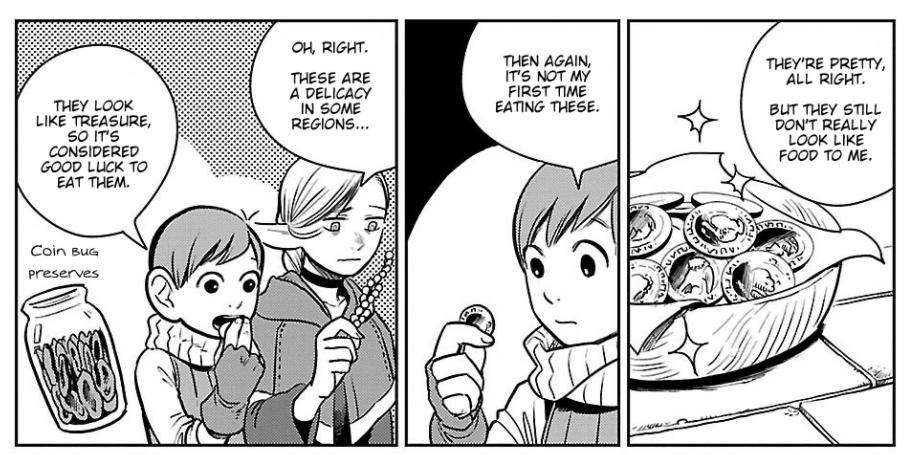 mm how good the worldbuilding in dungeon meshi is.. theres whole unexplained stories and cultures beyond what we see in the main story 