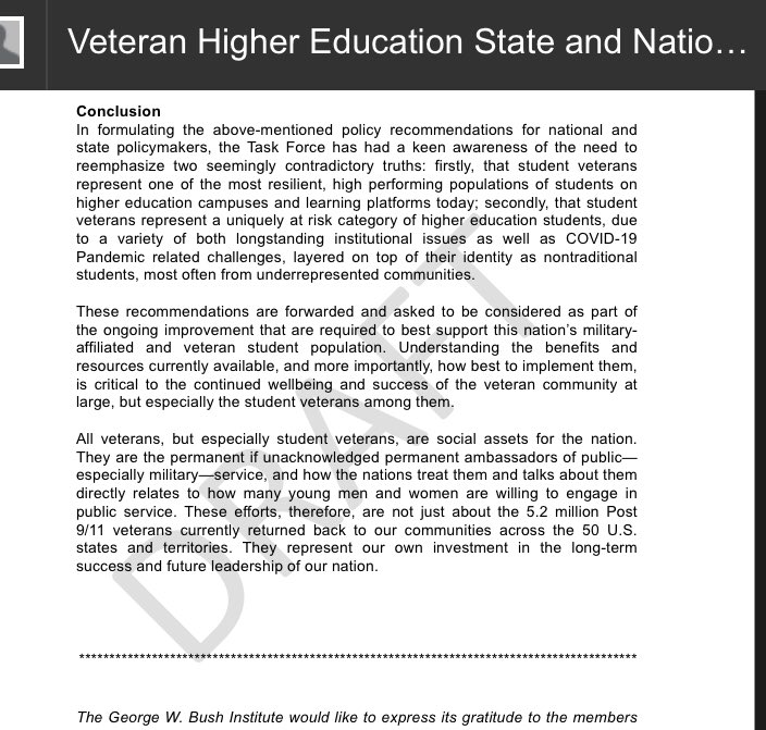 14/14. And finally. Just a reminder. Just bc we are talking abt the challenges doesn’t mean we should forget that veterans are social assets representing a broad swath of Americans.