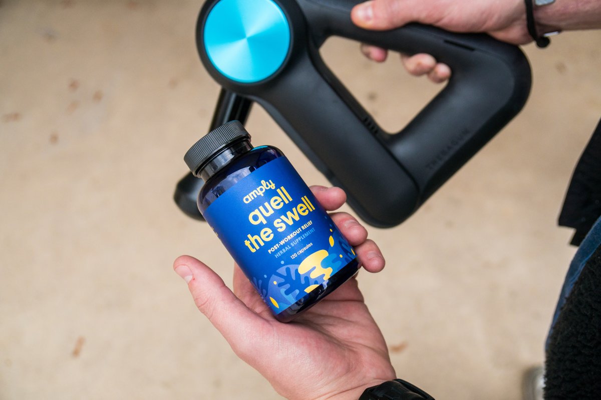 AmplyBlends's tweet photo. Who else is tired of post-workout aches and pains?!

Try Quell the Swell! The use of turmeric as a powerful support supplement goes back thousands of years.

#amply #ampitup #amplifyme https://t.co/m8EYZXjngW