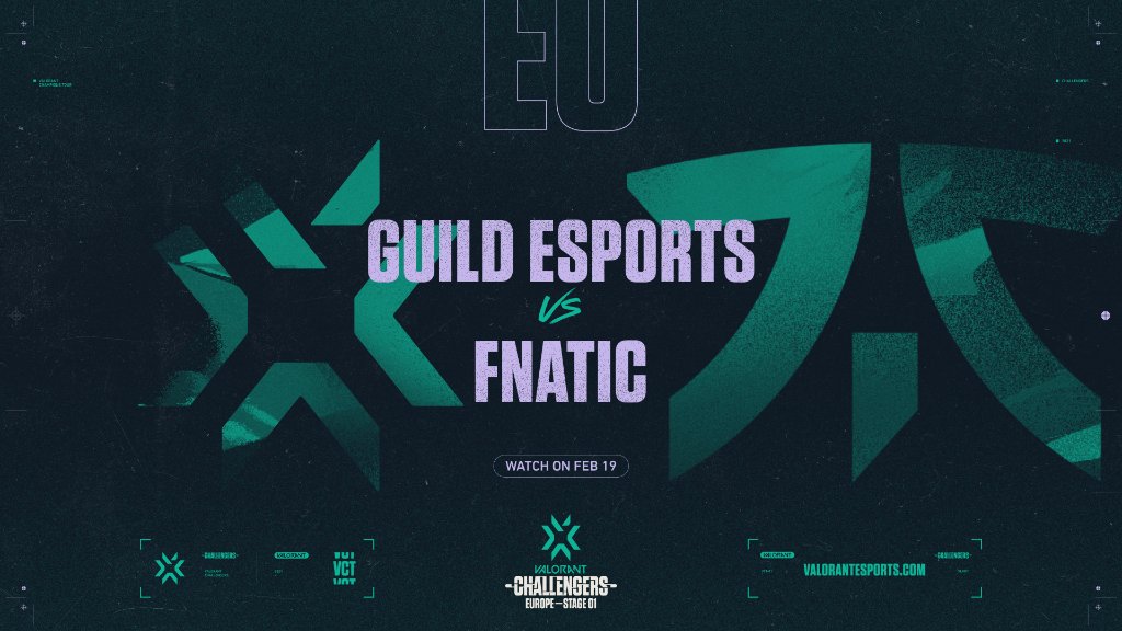 ValorantEsports's tweet photo. The #VCTEU action continues tomorrow!
@guildesports vs @FNATIC.
Updates ➡️ @valesports_eu
Match info ➡️ https://t.co/x0RrVbKP6J https://t.co/oYW19iWnlk