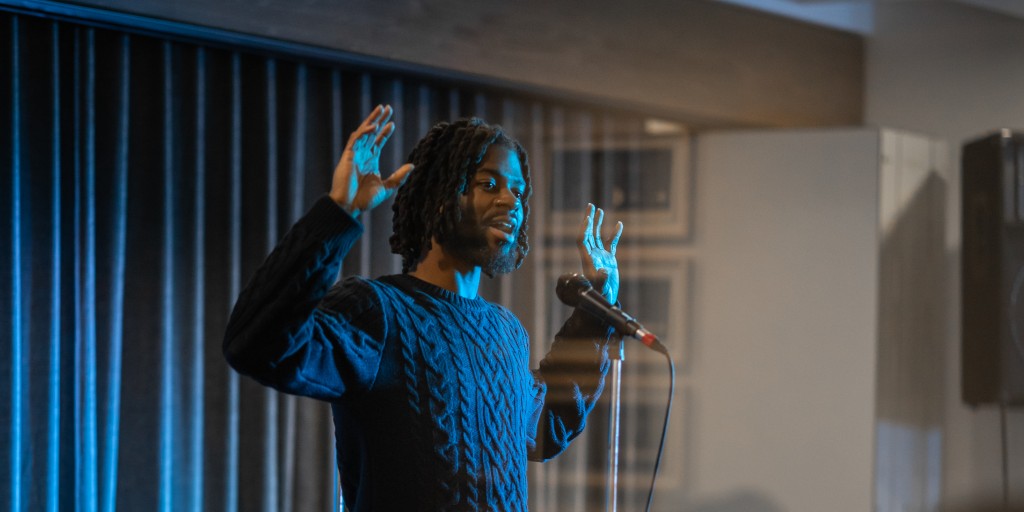atTheMAG's tweet photo. Join us next Thursday night, February 25 at 5:30 PM as artist Randell Adjei takes over the MacKenzie's Instagram for special performances with Brad Bellegarde (InfoRed), ecoaborijanelle, and guest artists! Presented in partnership with Vertigo Series. https://t.co/8411AbQpTL