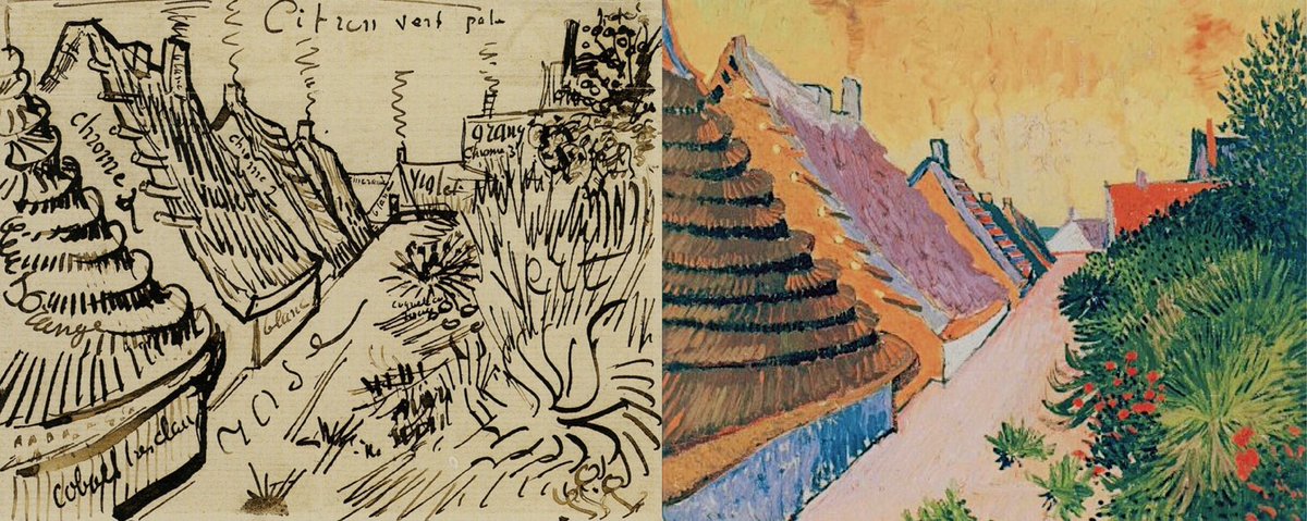 comfort's tweet photo. Van Gogh — sketches to paintings https://t.co/1zs2uDbm0o