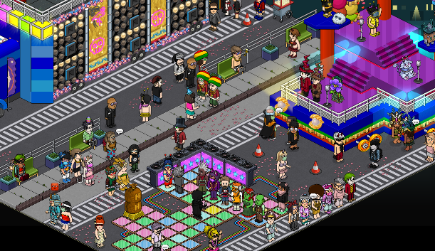 EIBhabbo's tweet photo. EEEEEEEEH CARNAVAL! Estamos na pista sambando e vocês ? EIB em peso no #LightFolia 🎉❤️ @RealLightHabbo https://t.co/Sl7WgstaV7