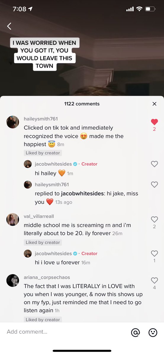 jacobs_smile's tweet photo. Y’all this notification gave me such nostalgia 😭 hope everyone is doing well. Love you @JacobWhitesides ❤️ https://t.co/nScfsHjj6d