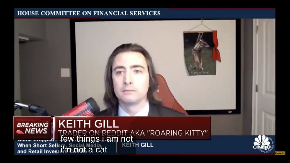 “I like the stock.” This man’s not a cat, he’s the GOAT. youtu.be/ukXQGBpXaVM