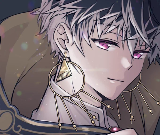 ホープ君の耳飾り好きって話したかったのに表情が定まらなくて絵的にはボツにしたけど耳飾り好きって話だけする〜好き 