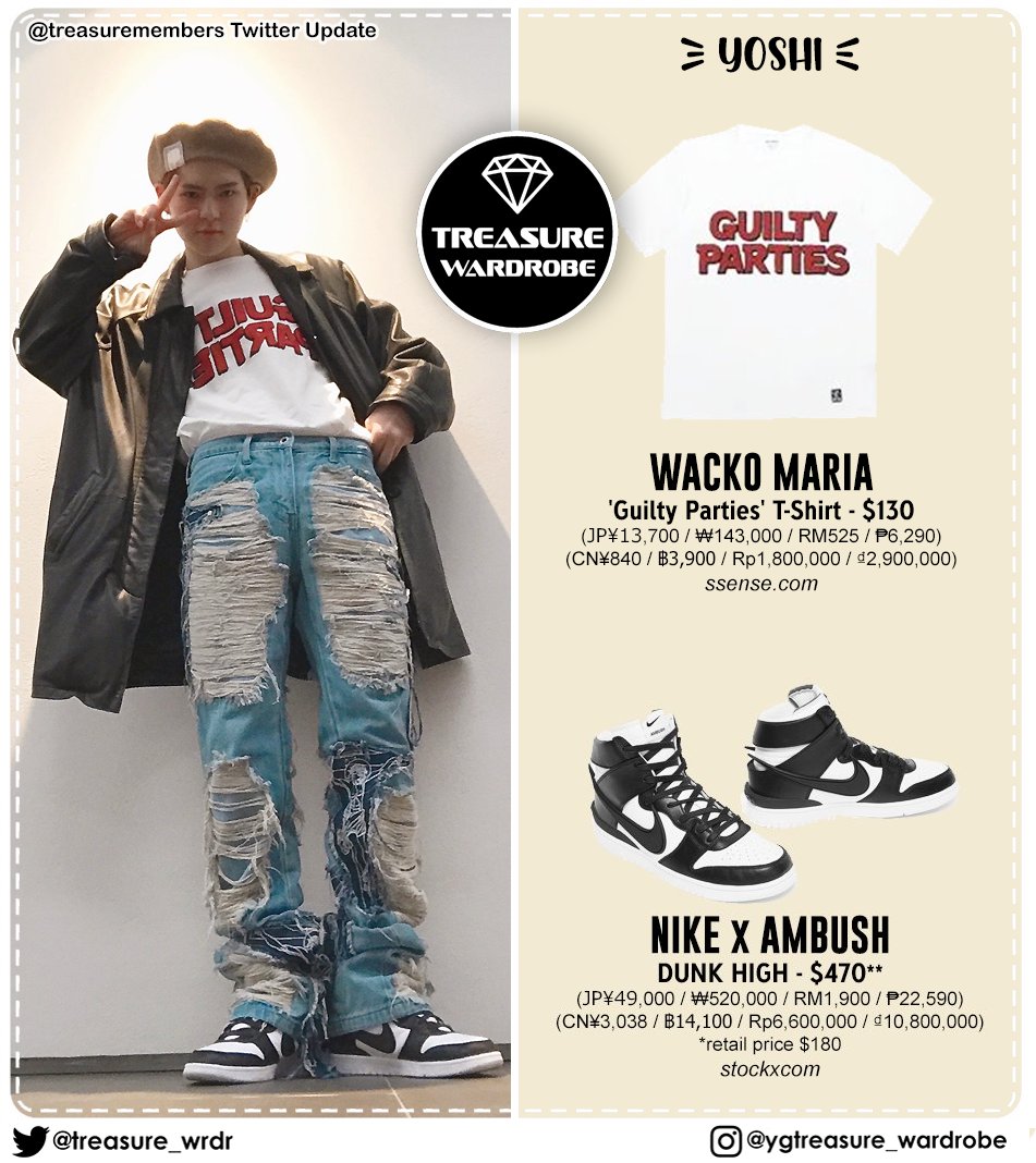 TREASURE WARDROBE в X: „#YOSHI wearing #WACKOMARIA guilty parties