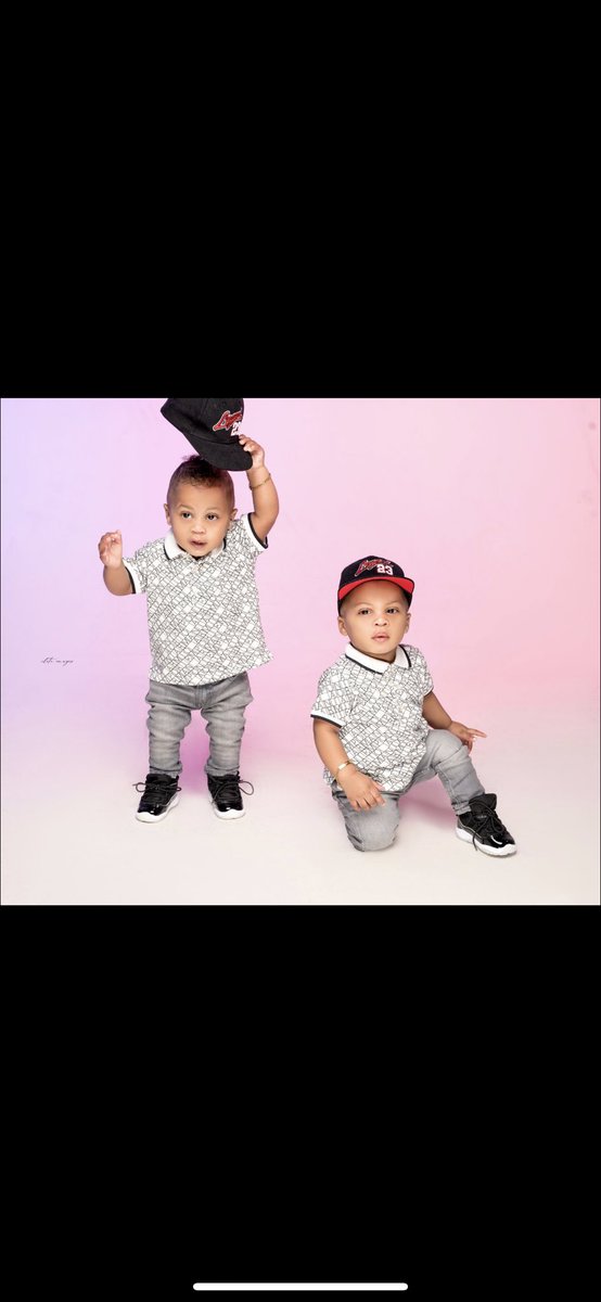 My handsome faces!!! 
FUTURE MLB PLAYERS AND FUTURE DOCTORS. YOU HEARD IT HERE FIRST !! 
#THELEGENDARYTWINS
#EmporioArmani 
#airjordan11retro
#Toddlerterrible1stage