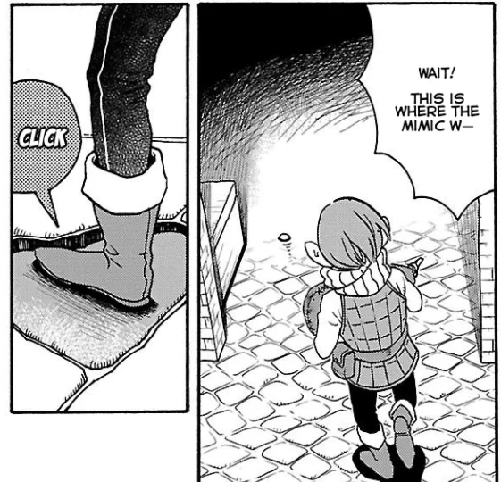 he normally doesn't set off the traps but added weight made it go off this time ITS SUCH A SMALL DETAIL but it makes the world feel realistic 