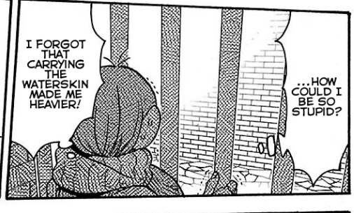 he normally doesn't set off the traps but added weight made it go off this time ITS SUCH A SMALL DETAIL but it makes the world feel realistic 